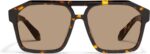 Óculos de sol QUAY Masculino Aviator Oversized com lentes UV: estilo moderno e proteção para o dia a dia