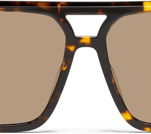 Óculos de sol QUAY Masculino Aviator Oversized com lentes UV: estilo moderno e proteção para o dia a dia
