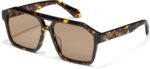 Óculos de sol QUAY Masculino Aviator Oversized com lentes UV: estilo moderno e proteção para o dia a dia - Imagem 2