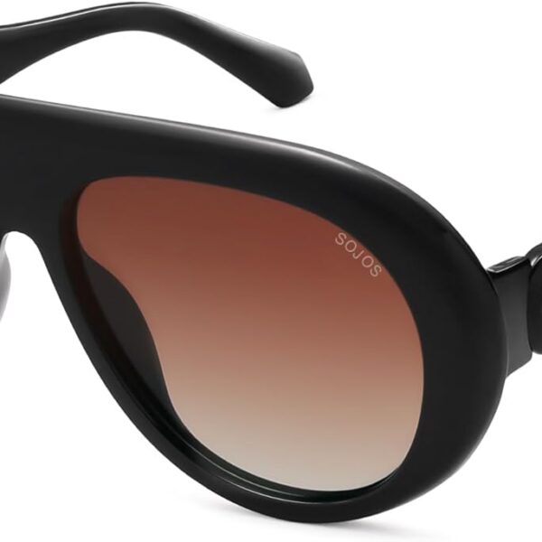 Óculos de sol SOJOS SJ2390 Aviator feminino: estilo e proteção para compra segura e elegante