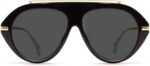 Óculos de sol aviador TYA grande dourado vintage: estilo retrô 70s para homens e mulheres