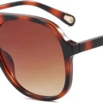 Óculos de sol aviador retrô feminino e masculino: estilo vintage clássico com proteção e visual moderno