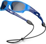 Óculos de sol esportivos VATTER TR90 polarizados e inquebráveis para jovens, com proteção UV400 e lentes Blue/Blue