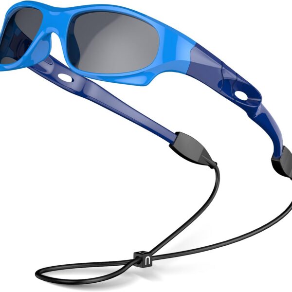 Óculos de sol esportivos VATTER TR90 polarizados e inquebráveis para jovens, com proteção UV400 e lentes Blue/Blue
