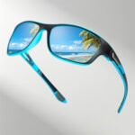 Óculos de sol esportivos masculinos polarizados S63: visão clara para corrida, ciclismo e atividades ao ar livre