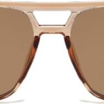 Óculos de sol quadrados aviador vintage: estilo retrô, moderno e unissex para um visual marcante e proteção com atitude.
