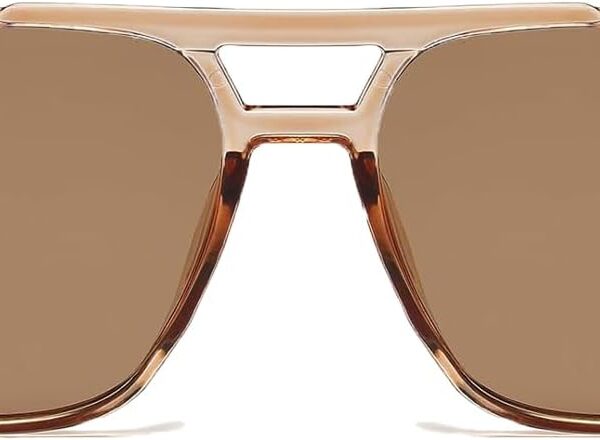 Óculos de sol quadrados aviador vintage: estilo retrô, moderno e unissex para um visual marcante e proteção com atitude.