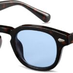 Óculos de sol vintage retrô unissex redondo com lente matizada e estilo colorido para homens e mulheres