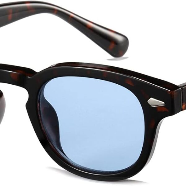 Óculos de sol vintage retrô unissex redondo com lente matizada e estilo colorido para homens e mulheres