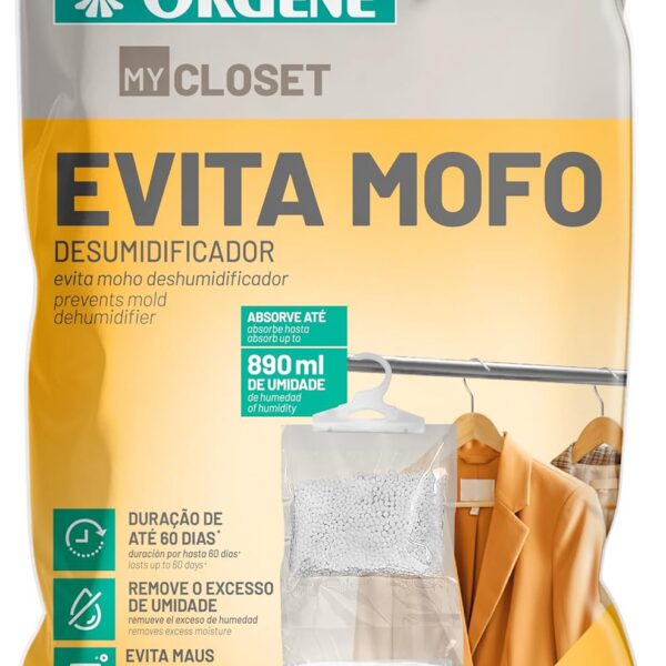 Ordene - Evita Mofo Desumidificador para Armário, Aroma de Lavanda, Pacote de 400g, Linha My Closet