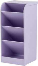 Organizador Diagonal Lilás Pastel: compacto, resistente e ideal para manter documentos organizados com charme no escritório ou home office.
