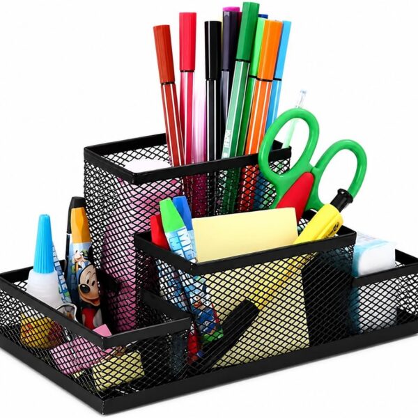 Organizador de Mesa Multifuncional em Metal: mais organização, praticidade e espaço para seu escritório e home office