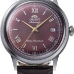 Orient Bambino V2 em aço inox: relógio automático unissex elegante para compor looks sociais com sofisticação.