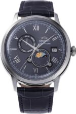 Orient Bambino Version 9: relógio automático elegante com calendário semanal em aço inox para compra com estilo.