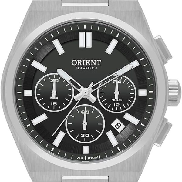 Orient Relógio Masculino Solartech Cronógrafo Mbssc274 P1sx: estilo, durabilidade e precisão para o dia a dia.
