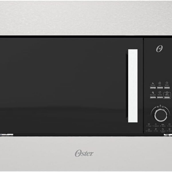 Oster Forno Micro-ondas de Embutir Black Inox 23L 127V: design sofisticado e praticidade para sua cozinha.