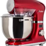 Oster Planetária Digital 5L 1000W: potência, timer e bowl inox para massas leves e pesadas.