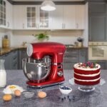 Oster Planetária Digital 5L 1000W: potência, timer e bowl inox para massas leves e pesadas. - Imagem 2