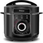 PANELA DE PRESSAO MULTIFUNCIONAL INOX PPP02PI 127V, PHILCO, Preto