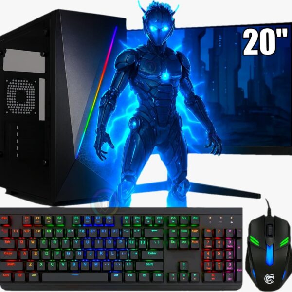 PC GAMER COMPLETO CPU 4.2GHZ / PLACA VIDEO 2GB / 16GB RAM/SSD 480GB (8GB RAM + SSD 120GB)