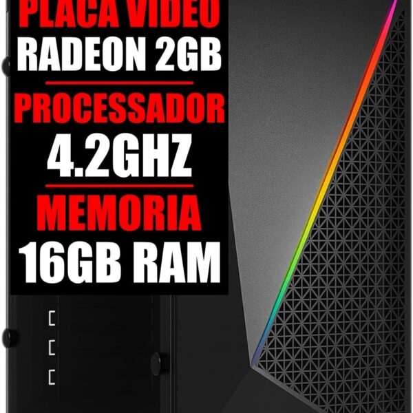 PC GAMER PLACA VIDEO 2GB / CPU 4.2GHZ / 16GB RAM/SSD 480GB (8GB RAM + SSD 120GB)