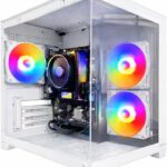 PC Gamer Aquario White 5600GT com 16GB RAM e SSD 500GB: desempenho fluido, Radeon Vega 7 e 3 fans RGB.