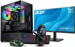PC Gamer Completo AMD Ryzen 5 5600GT, 16GB DDR4 3200MHz, SSD 240GB, Fonte 500W 80 Plus, Monitor 22" 100Hz, Kit Gamer RGB 4 em 1 (Teclado, Mouse, Headset e Mousepad).
