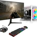 PC Gamer Completo BluePC FRAG com Ryzen 7 5700X, RX 6600 8GB, 16GB DDR4 e SSD NVMe para jogos fluidos.