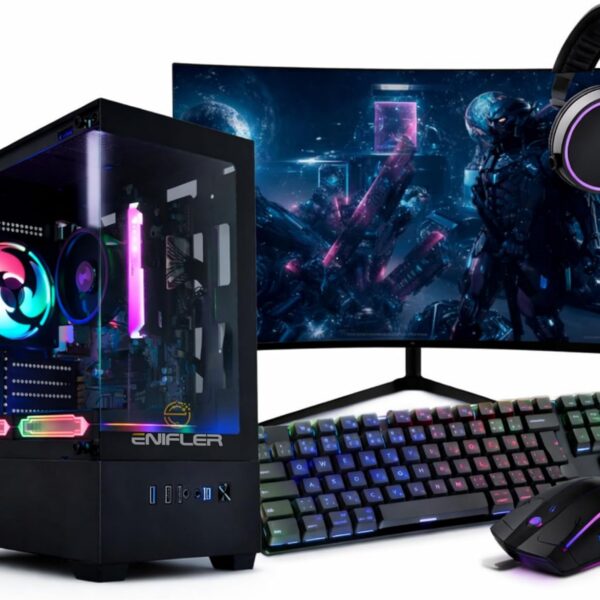 PC Gamer Completo Ryzen 5 5600GT com 16GB, SSD 480GB e monitor 21,5 Full HD para jogar com desempenho e pronto para uso.