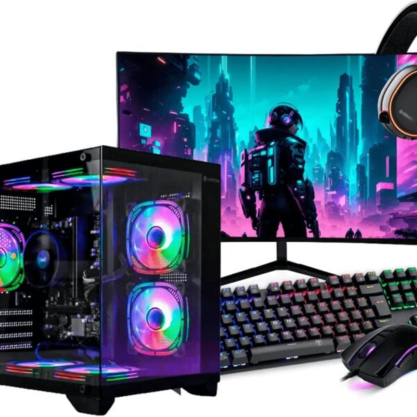 PC Gamer Completo Ryzen 7 5700G, AMD, 16GB DDR4, SSD NVMe 500GB, 500W 80 Plus, Windows 11 Pro, PCR7G08-E