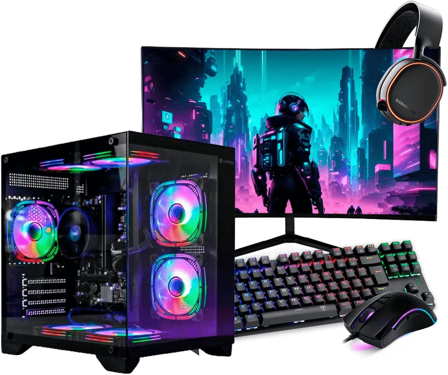 PC Gamer Completo Ryzen 7 5700G, AMD, 16GB DDR4, SSD PC Gamer Completo Ryzen 7 5700G, AMD, 16GB DDR4, SSD NVMe 500GB, 500W 80 Plus, Windows 11 Pro, PCR7G08-E