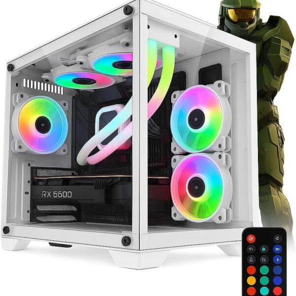 PC Gamer Core i9, 32GB RAM, 1TB SSD, RTX 5060 8GB, Water Cooler, Fonte 600W, Wi-Fi, Windows 11, Branco