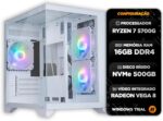 PC Gamer Hertz com Ryzen 7 5700G, 16GB RAM e SSD NVMe 500GB: alto desempenho para jogos e produtividade.