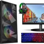 PC Gamer Intel i5 3470 com 16GB, SSD 240GB, monitor 19 e kit gamer completo pronto para jogar