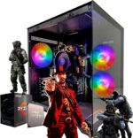 PC Gamer Ryzen 5 3400G com 16GB DDR4 e SSD NVMe 500GB: desempenho ágil para jogos leves e multitarefas com Windows 11 Pro.