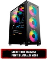 PC Gamer Ryzen 5 4600G 16GB e SSD NVMe 500GB: desempenho rápido, visual RGB e pronto para jogar. - Imagem 2