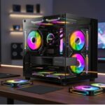 PC Gamer Ryzen 5 5500 com RTX 3050 8GB, 16GB RAM e SSD 512GB: pronto para jogos e trabalho.