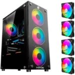 PC Gamer Ryzen 7 5700G com 32GB RAM, SSD 1TB NVMe e Windows 11 Pro, pronto para uso imediato.