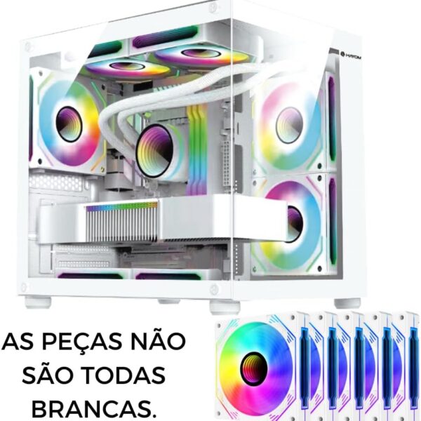 PC Gamer Ryzen 7 5700X com RTX 4060, 32GB RAM e SSD NVMe: alto desempenho para jogos e edição.