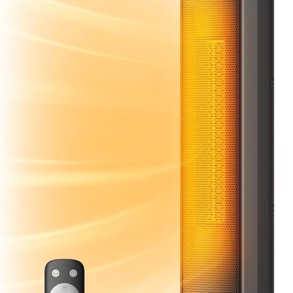 PELONIS Aquecedor de torre 1500W: aquece rápido, oscila 75°, controle remoto, timer 12H e proteção total para salas grandes