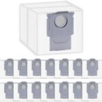 (Pacote com 15) Sacos de pó de substituição Q7 M5+ para Roborock Q7 M5+, Q7 L5+, Q10 S5+, Q10 X5+, Q5 Max+, Q8 Max+, Q5 Pro+, S7 MaxV Ultra, Q5, Q5+, Q7+/Max+, S7 Pro Ultra, S8+, S8 Pro Ultra, Vacuum