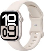 Pacote com 6 pulseiras finas para Apple Watch: estilo masculino, ajuste confortável e compatibilidade ampla.