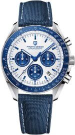 Pagani Design 1701: relógio masculino com cronógrafo, aço inoxidável, vidro safira e resistência à água 100 m