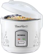 Panela Elétrica Mondial Bianca Rice 10: 10 xícaras, mantém o arroz quente por até 8h e prepara várias receitas.