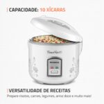 Panela Elétrica Mondial Bianca Rice 10: 10 xícaras, mantém o arroz quente por até 8h e prepara várias receitas. - Imagem 2