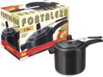 Panela de Pressão 7,0L Alumínio Fortaleza Preto: mais segurança e praticidade para cozinhar no fogão a gás ou elétrico. - Imagem 2