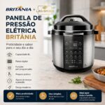 Panela de Pressão Britânia BPP06P 220v: potência e praticidade para cozinhar com controle de temperatura. - Imagem 2