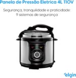 Panela de Pressão Elétrica Elgin 4L: prática, segura e fácil de programar para cozinhar com tranquilidade. - Imagem 2