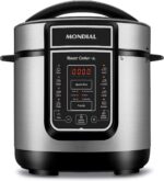 Panela de Pressão Elétrica Mondial Master Cooker 3L, 700W, ideal para cozinhar com praticidade e segurança.