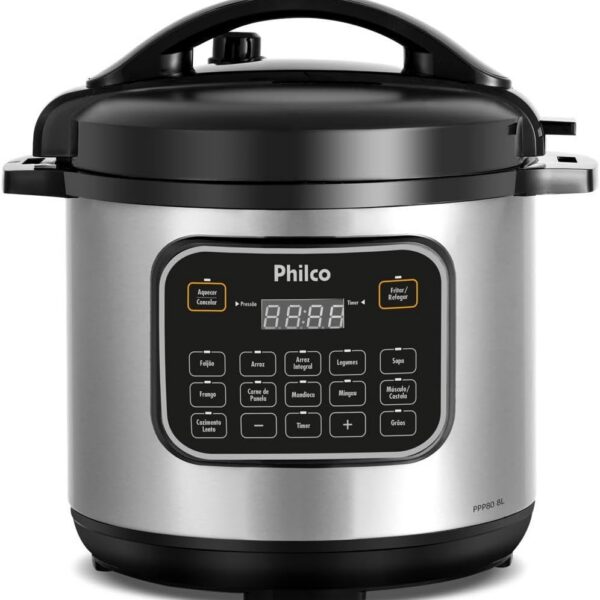 Panela de Pressão Multifuncional Philco 8L PPP80 12 funções 127V